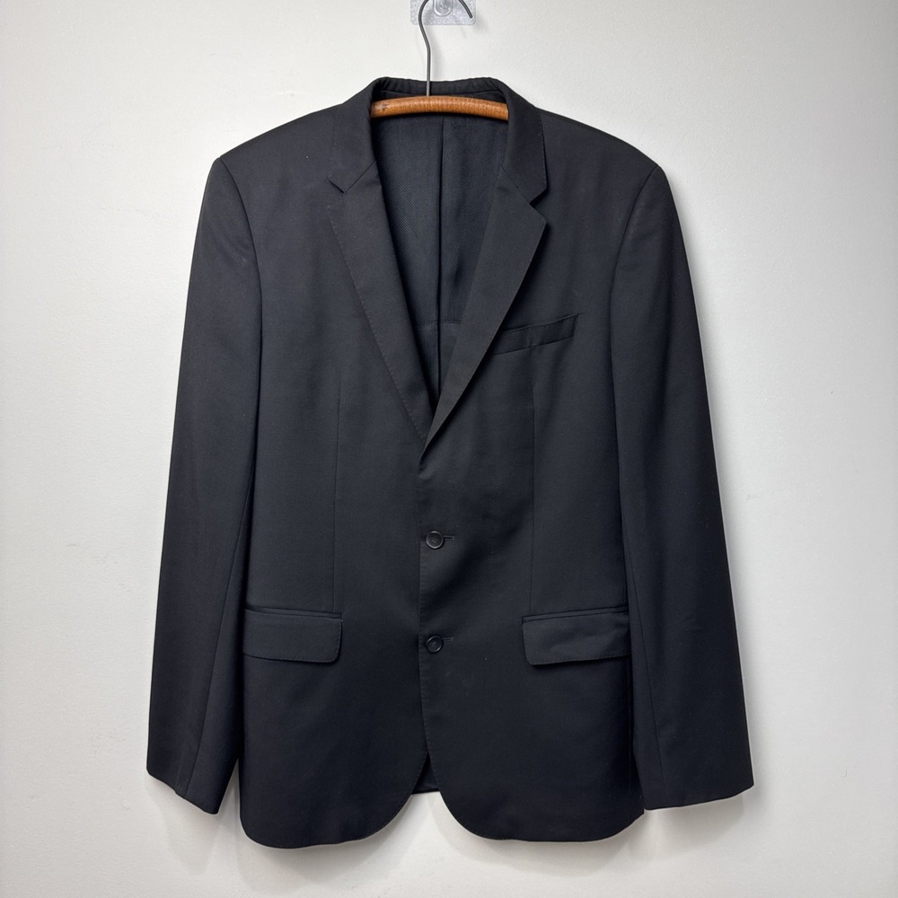 Hugo Boss Guabello 1815 Italy Super 120 Black Sz 40L Men's‎